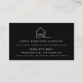 Professional Painting Service Contractor QR Code Visitenkarte (Vorderseite)