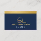 Professional Painting Service Navy Blue Visitenkarte (Vorderseite)