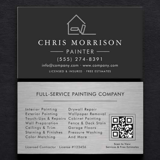Professional Painting Service QR Code Visitenkarte