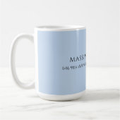 Professional pale blue modern minimalist name kaffeetasse (Links)