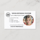 Professional Personal Trainer Fitness Center Visitenkarte (Vorderseite)