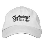 Professional Personalized Add Your Own Text Bestickte Baseballkappe (Vorderseite)