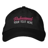 Professional Personalized Add Your Own Text  Bestickte Baseballkappe (Vorderseite)