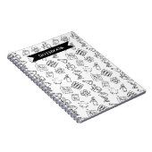 Professional Pharmacy Icon Pattern Notebook Notizblock (Rechte Seite)