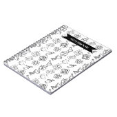 Professional Pharmacy Icon Pattern Notebook Notizblock (Linke Seite)