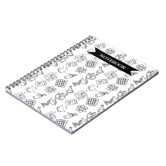 Professional Pharmacy Icon Pattern Notebook Notizblock (Linke Seite)