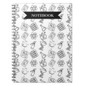 Professional Pharmacy Icon Pattern Notebook Notizblock (Vorderseite)