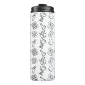 Professional Pharmacy Icon Pattern Travel Tumbler Thermosbecher (Vorderseite)