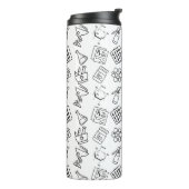 Professional Pharmacy Icon Pattern Travel Tumbler Thermosbecher (Nach links gedreht)