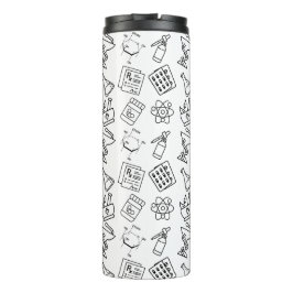 Professional Pharmacy Icon Pattern Travel Tumbler Thermosbecher