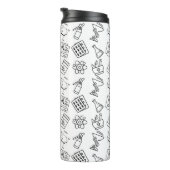 Professional Pharmacy Icon Pattern Travel Tumbler Thermosbecher (Nach rechts gedreht)
