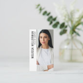 Professional Photo QR Code Company Logo Vertical Visitenkarte (Stehend Vorderseite)