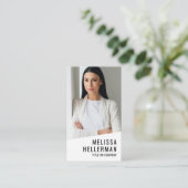 Professional Photo QR Code Company Logo Vertical Visitenkarte (Stehend Vorderseite)