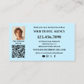 Professional Photo Travel Agency Business Card Visitenkarte (Rückseite)