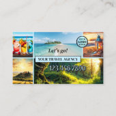 Professional Photo Travel Agency Business Card Visitenkarte (Vorderseite)