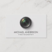 Professional Photographer camera lens Photography  Visitenkarte (Vorderseite)