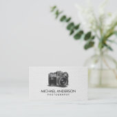 Professional Photographer camera logo Photography  Visitenkarte (Stehend Vorderseite)