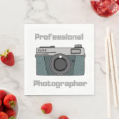 Professional Photographer Camera Photo Napkins Serviette (Beispiel)