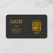 Professional Pilot Drone Operator Yellow Black Visitenkarte (Rückseite)