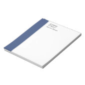 Professional plain minimalist modern blue white notizblock (Rotiert)