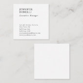 Professional plain minimalist modern trendy begleitkarte (Vorne/Hinten)