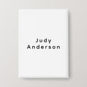 Professional Plain Modern Elegant Your Name Button (Vorderseite)