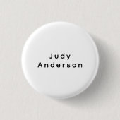 Professional Plain Modern Elegant Your Name Button (Vorderseite)