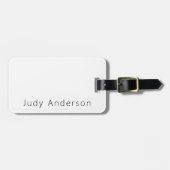 Professional Plain Modern Elegant Your Name Gepäckanhänger (Vorderseite horizontal)