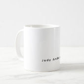 Professional Plain Modern Elegant Your Name Kaffeetasse (Vorderseite Links)