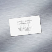 Professional Plain Modern Minimalist Monogrammed Magnetische Visitenkarte (Beispiel)
