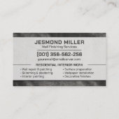 Professional Plaster Paint Wall Services Visitenkarte (Rückseite)