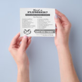 Professional Plumbing Service Business Logo Flyer (Gruppe)