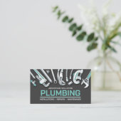 Professional Plumbing Services Visitenkarte (Stehend Vorderseite)