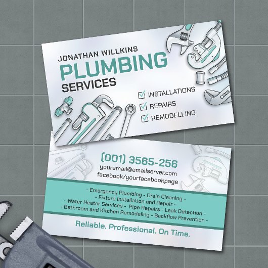 Professional Plumbing Services  Visitenkarte