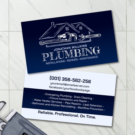 Professional Plumbing Services  Visitenkarte