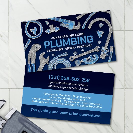 Professional Plumbing Services  Visitenkarte