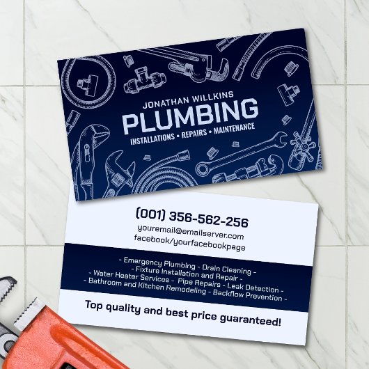 Professional Plumbing Services  Visitenkarte