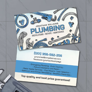 Professional Plumbing Services  Visitenkarte