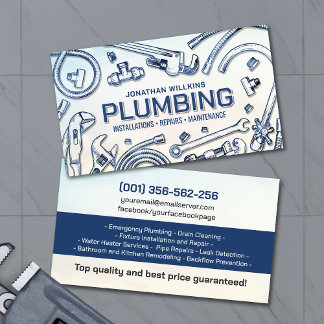Professional Plumbing Services  Visitenkarte