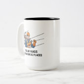 Professional Power Line Worker Pride Zweifarbige Tasse (Vorderseite Links)