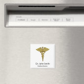 Professional Precious Medical Gold Caduceus Magnet (In Situ (Geschirrspüler))