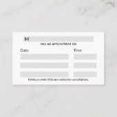 Professional Precious Medical Gold Caduceus Terminkarte (Rückseite)