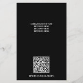 Professional Pressure Wash Minimalist Logo Flyer (Hinten)