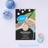 Professional Pressure Wash Minimalist Logo Flyer (Einzeln)