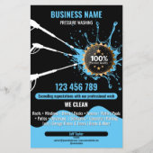 Professional Pressure Washing Power Cleaning House Flyer (Vorne)