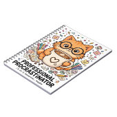 Professional Procrastinator - Cat Notebook Notizblock (Linke Seite)