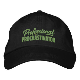 Professional Procrastinator Funny Humor Bestickte Baseballkappe
