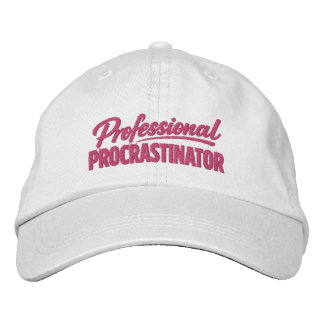 Professional Procrastinator Funny Humor Bestickte Baseballkappe