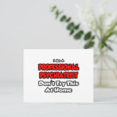 Professional Psychiatrist ... Don’t Try Postkarte (Stehend Vorderseite)