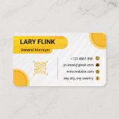 Professional QR Code Business Card Visitenkarte (Rückseite)